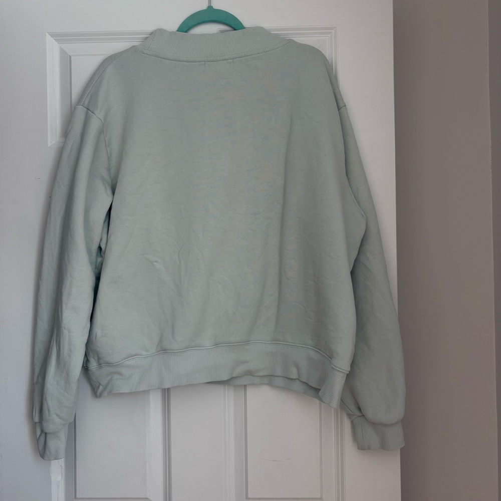 PARKE light blue mock neck crewneck - Picture 2 of 6